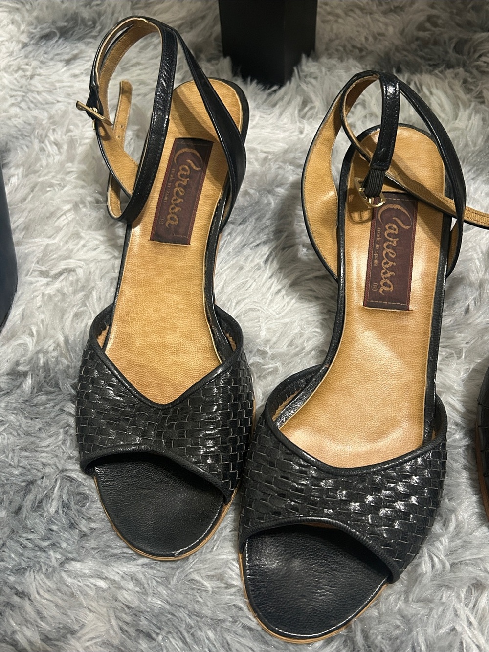 🇪🇸Caressa Vintage Leather Open-Toe Woven Ankle-Strap Sandals